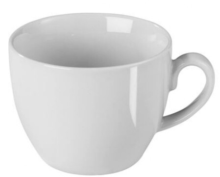 Kaffeetasse mit Untertasse rund oder eckig 